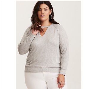 Choker Neck Sweatshirt